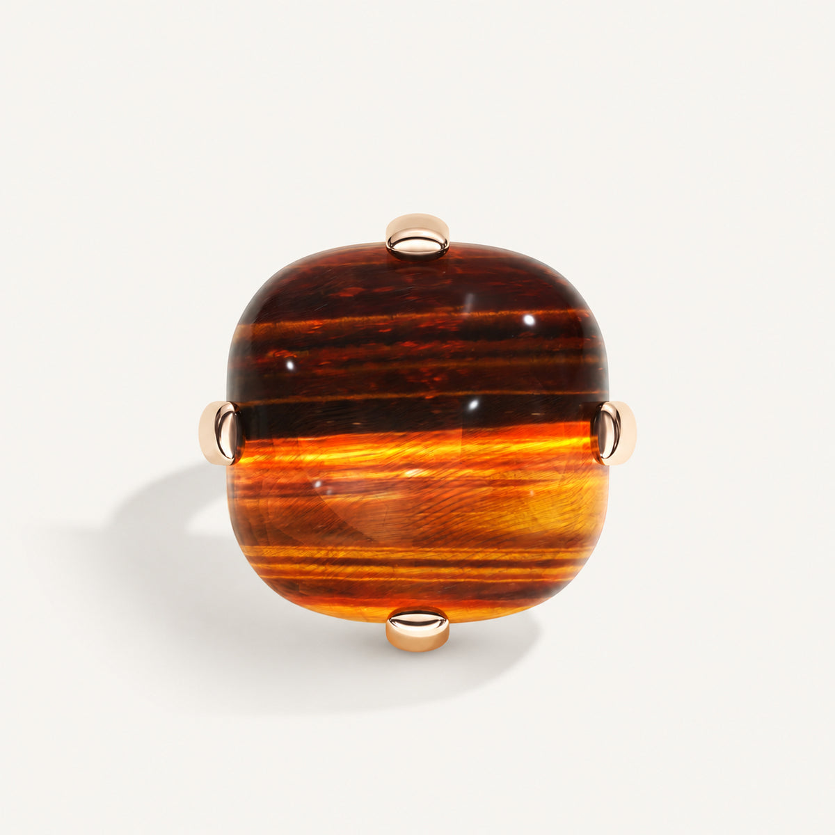 Cushion Bold Tiger Eye Ring