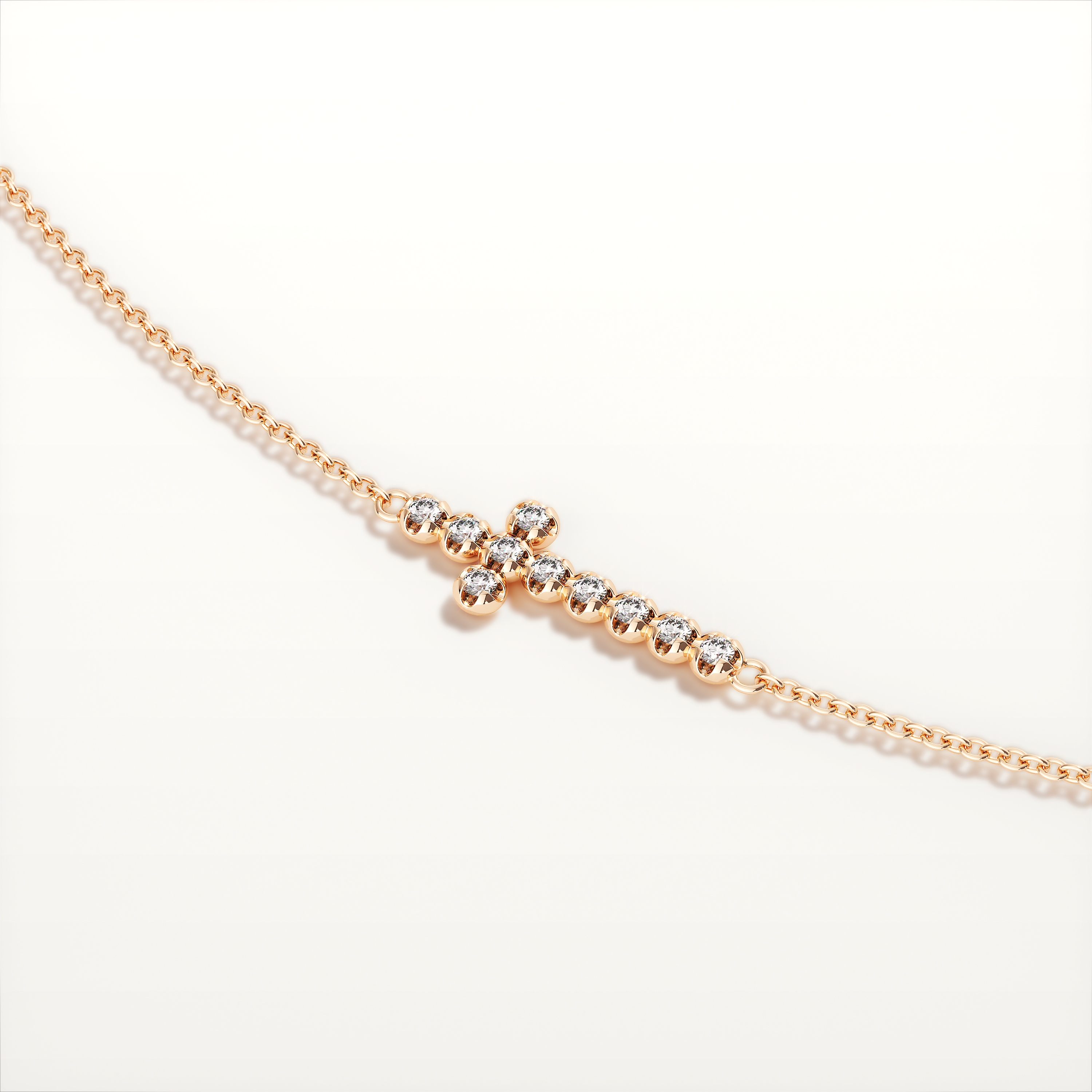 La Croix Double Cross Necklace