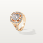 Cusion Halo Diamond Ring