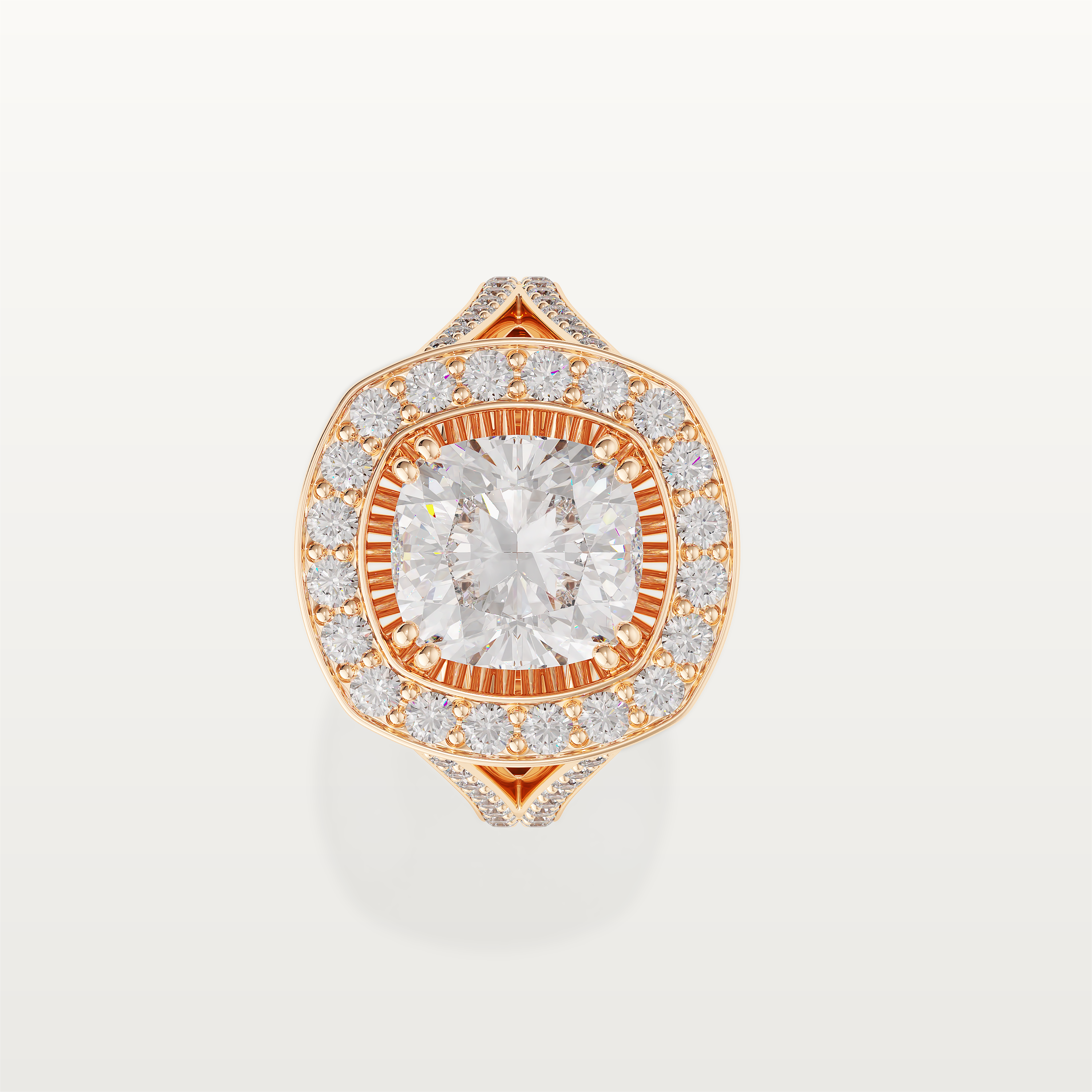 Cusion Halo Diamond Ring