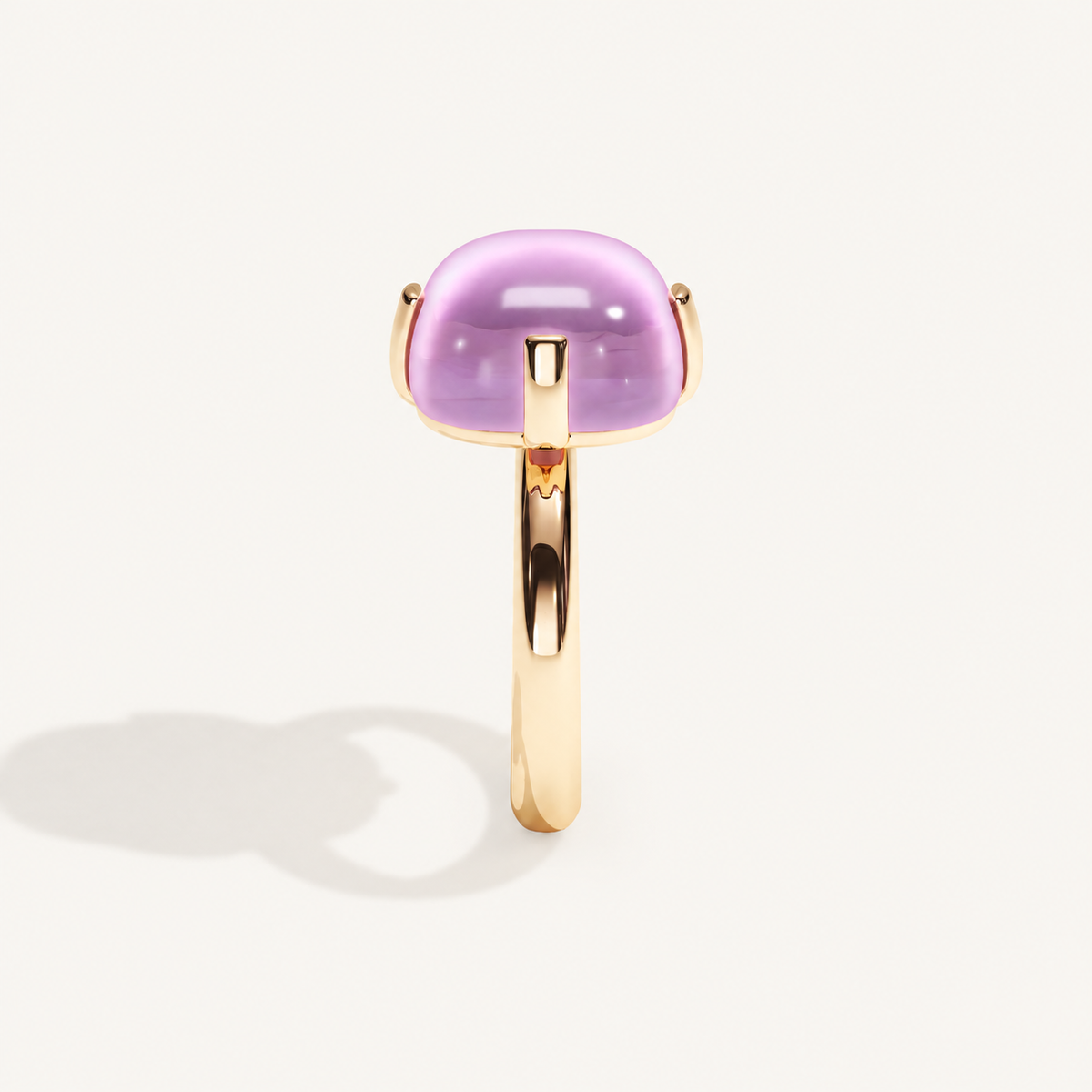 Cushion Petit Rose Quartz Ring