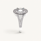 Cusion Halo Diamond Ring
