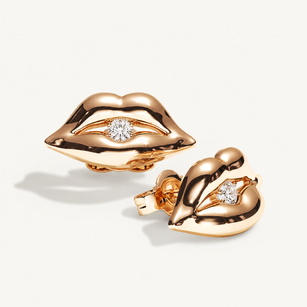 JUST LIPS DIAMOND STUDS