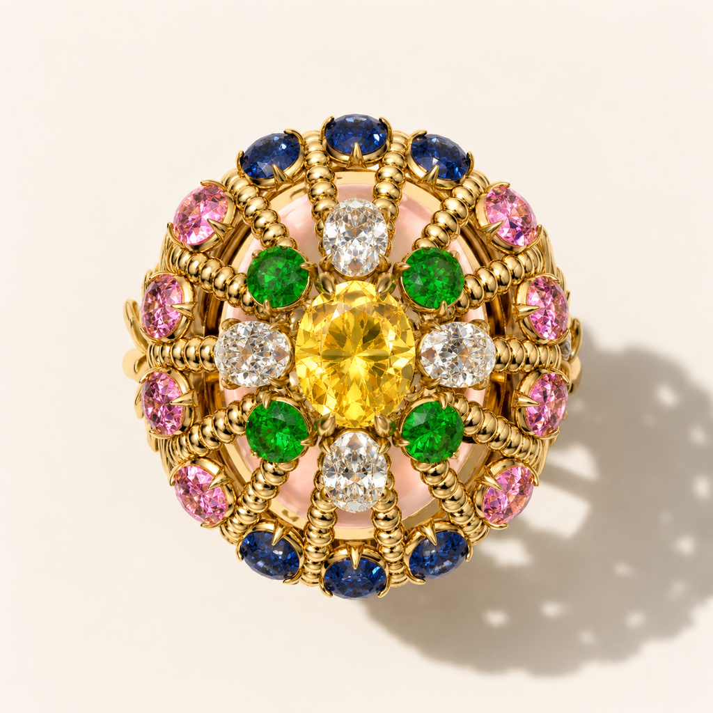 Dandelion Carousel Ring