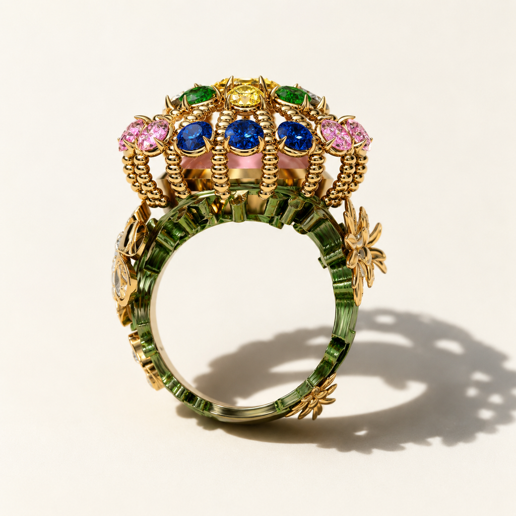 Dandelion Carousel Ring
