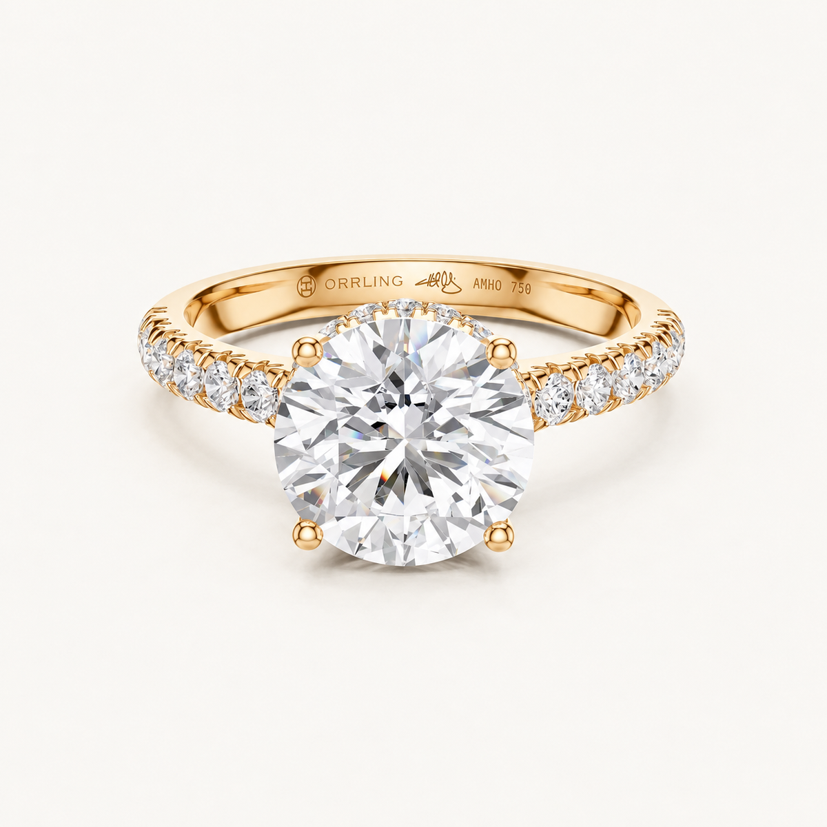 Aureline 18K rose gold, subtle Orrling engraving