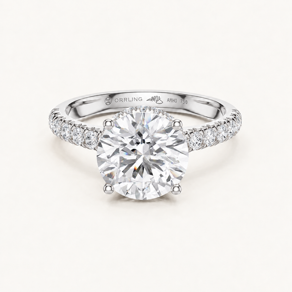 Aureline 18K white gold, subtle Orrling engraving