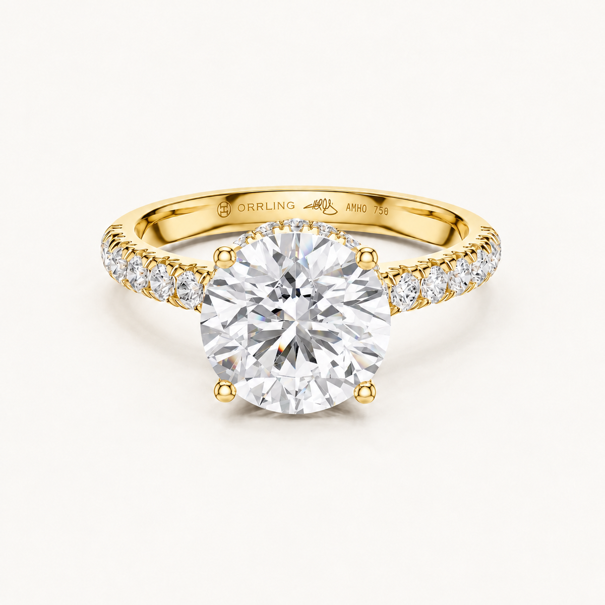 Aureline 18K yellow gold, subtle Orrling engraving