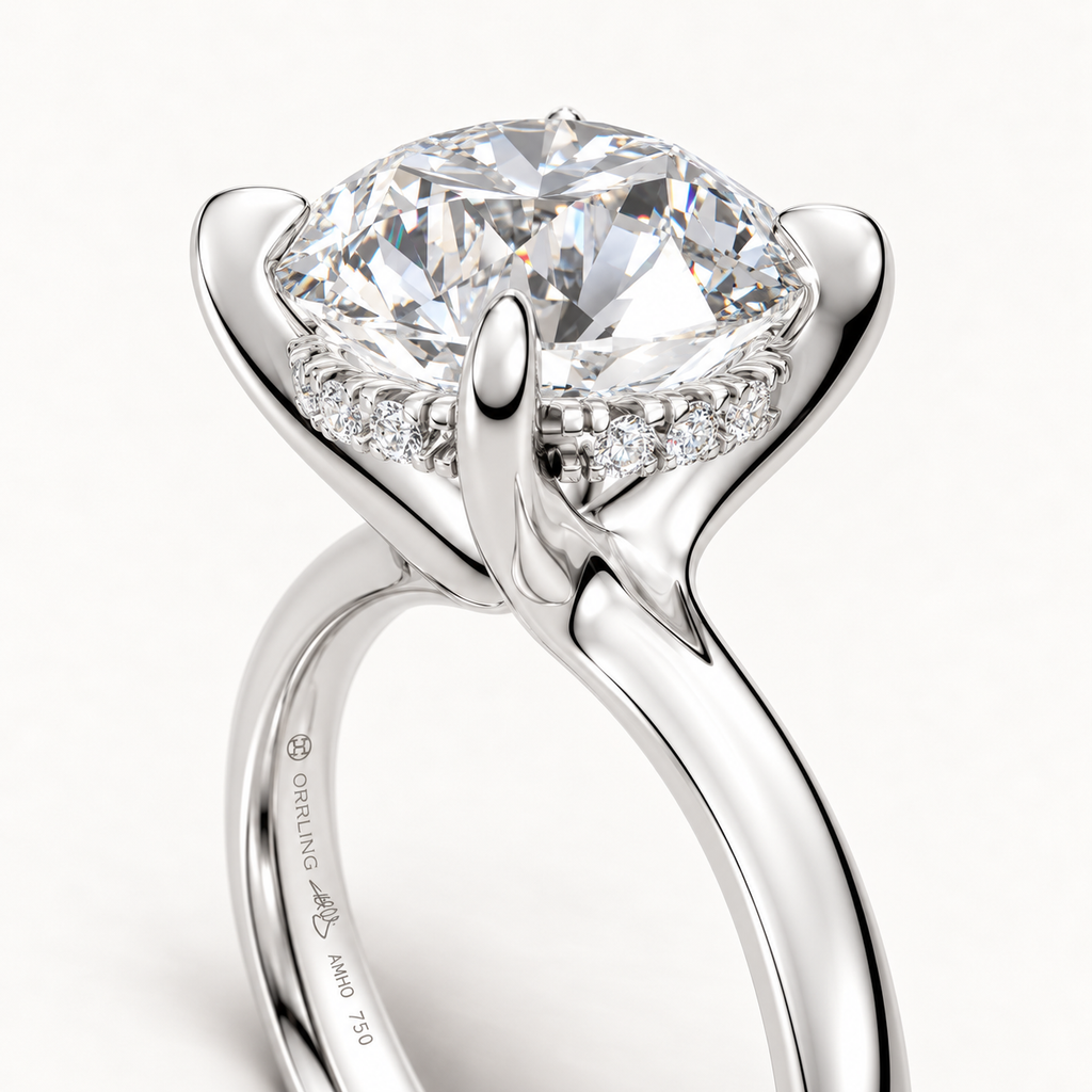 Velune 18K WG – detail of setting