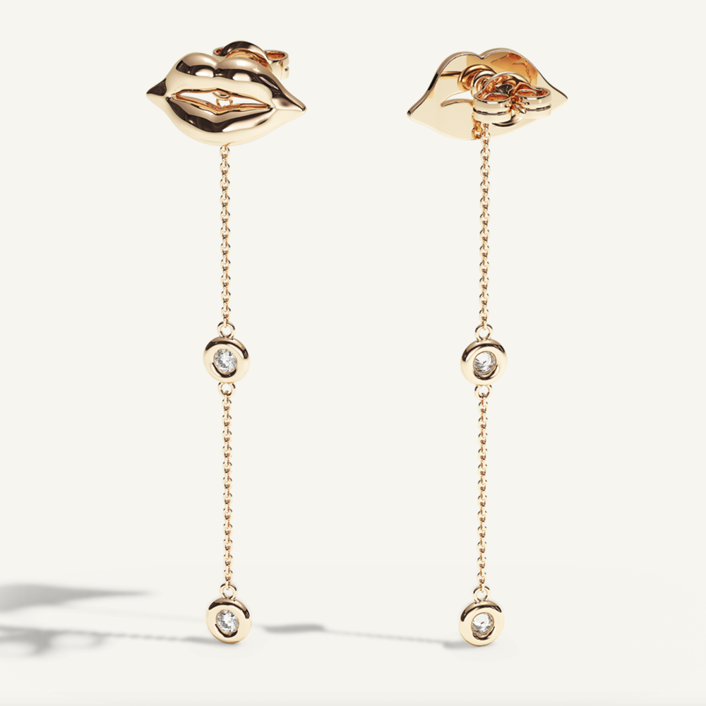 Vermilion studs diamond chain – retusch