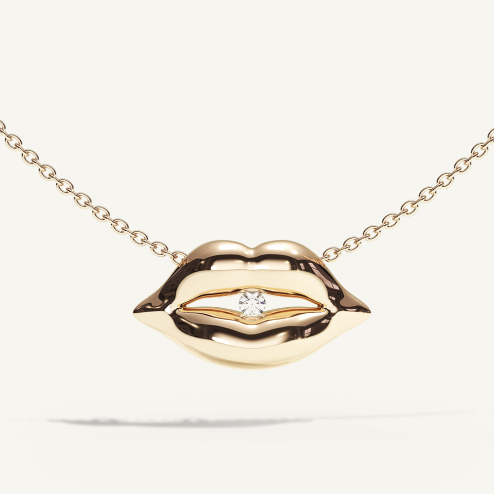 Vermilion zone diamond bite necklace – retusch