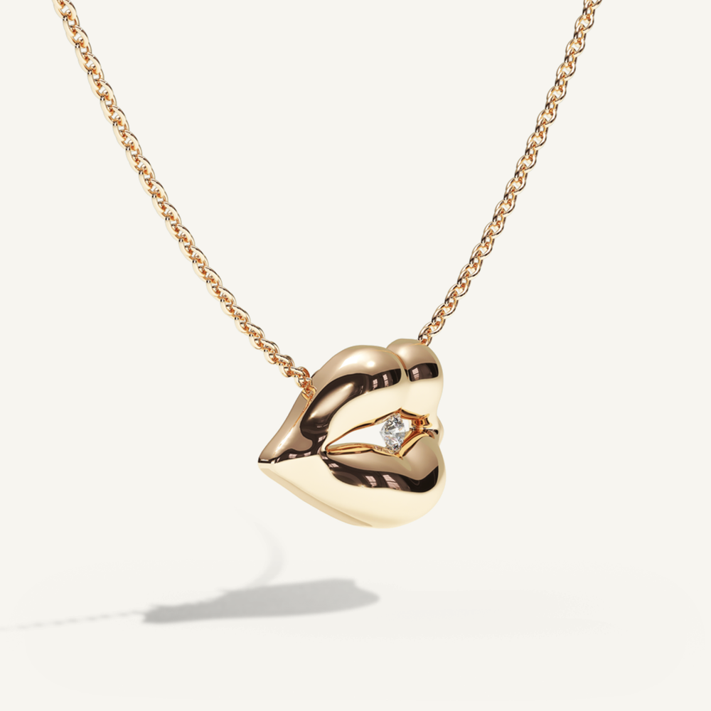 Vermilion zone diamond bite necklace – retusch
