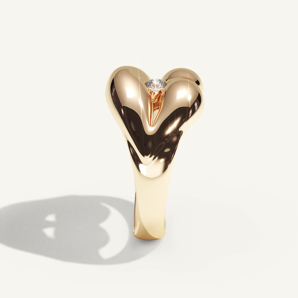 Vermilion zone diamond bite ring – retusch