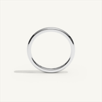 ARCADIA 2 mm — 18K white gold plain wedding band, product view 2