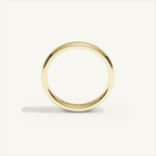 ARCADIA 3 mm — 18K yellow gold plain wedding band, product view 2