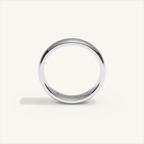ARCADIA 4 mm — 18K white gold plain wedding band, product view 2
