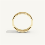 ARCADIA 5 mm — 18K yellow gold plain wedding band, product view 2