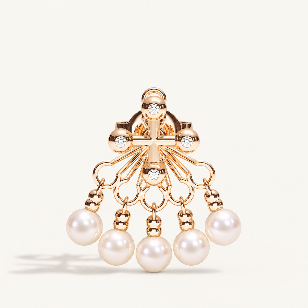 Barbelle Backdrop Ear Studs – Akoya Pearls