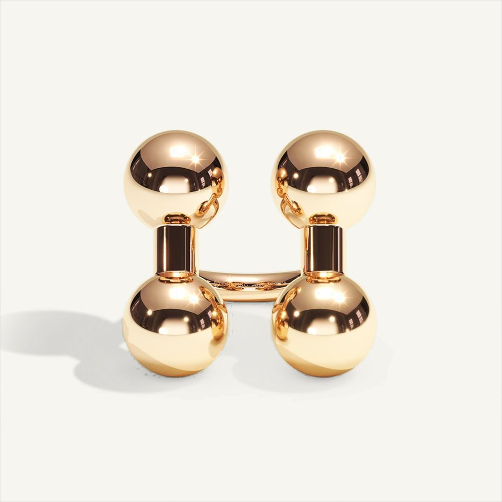 Barbelle Dou – rose gold – view 0
