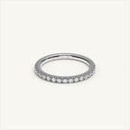 BARI M22 Half Eternity Ring in 18K White Gold – view 1