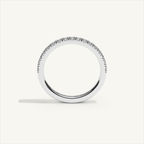 BARI M22 Half Eternity Ring in 18K White Gold – view 3