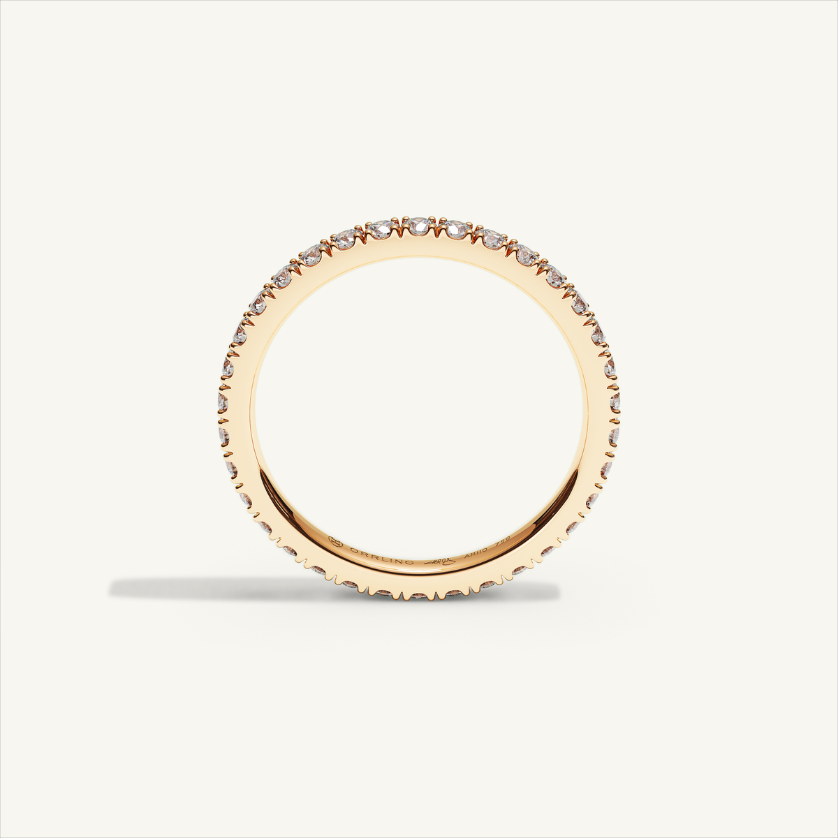 BARI M22 Full Eternity Ring in 18K Rose Gold – view 3