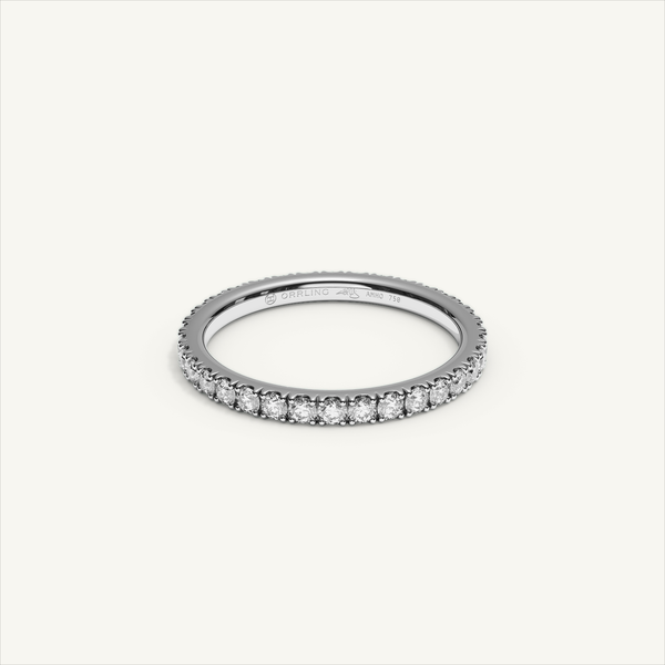 BARI M22 Full Eternity Ring in 18K White Gold – view 1