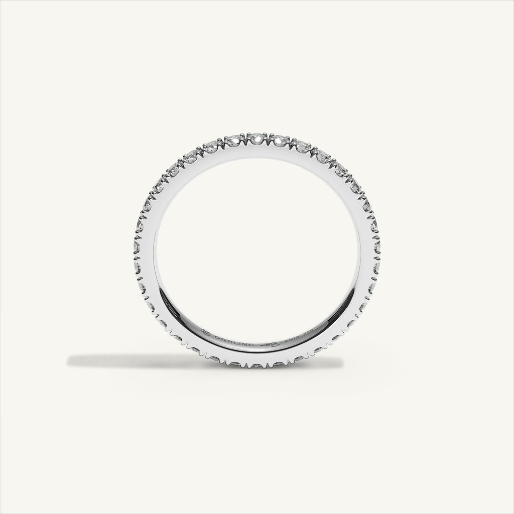BARI M22 Full Eternity Ring in 18K White Gold – view 3