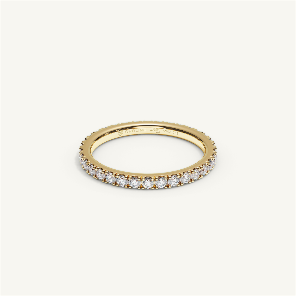 BARI M22 Full Eternity Ring in 18K Yellow Gold – view 1