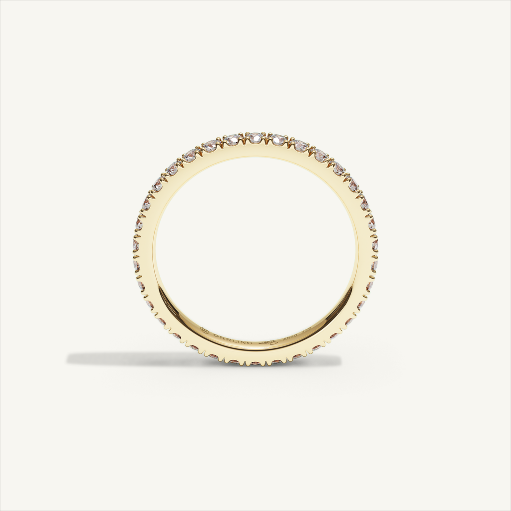BARI M22 Full Eternity Ring in 18K Yellow Gold – view 3