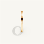 BASTION 2 mm — 18K rose gold plain wedding band, product view 3