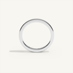 BASTION 2 mm — 18K white gold plain wedding band, product view 2