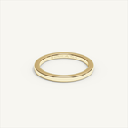 BASTION 2 mm — 18K yellow gold plain wedding band, product view 0