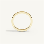 BASTION 2 mm — 18K yellow gold plain wedding band, product view 2