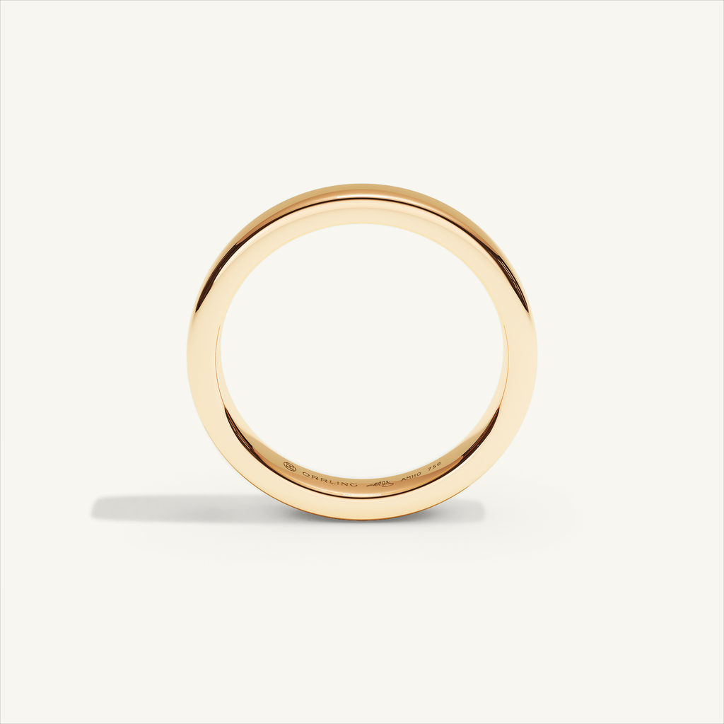 BASTION 3 mm Wedding Band in 18K Rose Gold – view 3