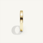 BASTION 3 mm Wedding Band in 18K Yellow Gold – view 4