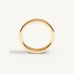 BASTION 4 mm — 18K rose gold plain wedding band, product view 2