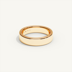 BASTION 5 mm — 18K rose gold plain wedding band, product view 1