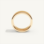 BASTION 6 mm — 18K rose gold plain wedding band, product view 2