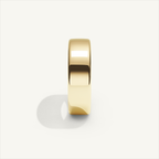 BASTION 6 mm — 18K yellow gold plain wedding band, product view 3