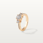 BEATRIX Trilogy Ring in 18K rose gold – three-quarter view