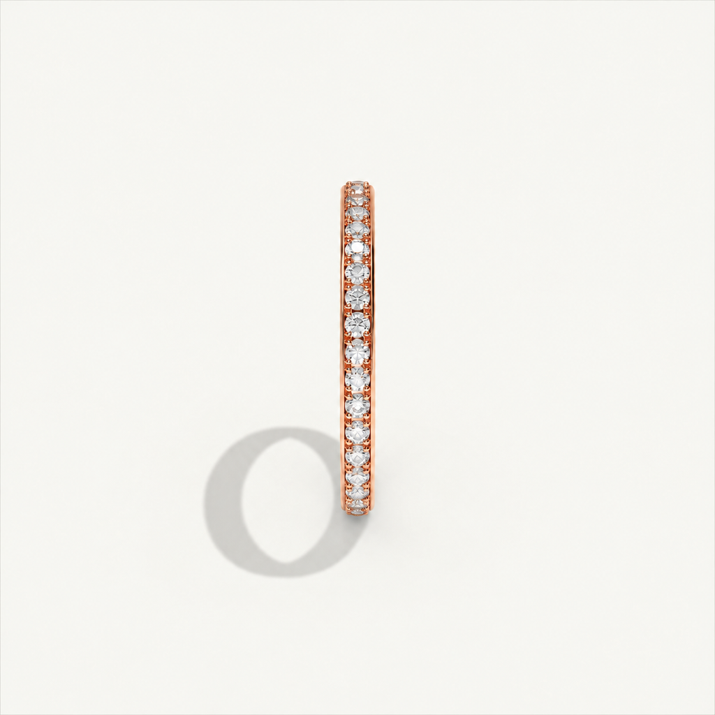 CANAL 92-2 Full Eternity Ring, 18K rose gold, design visualization, view 4