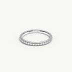 CANAL 92-2 Full Eternity Ring, 18K white gold, design visualization, view 1