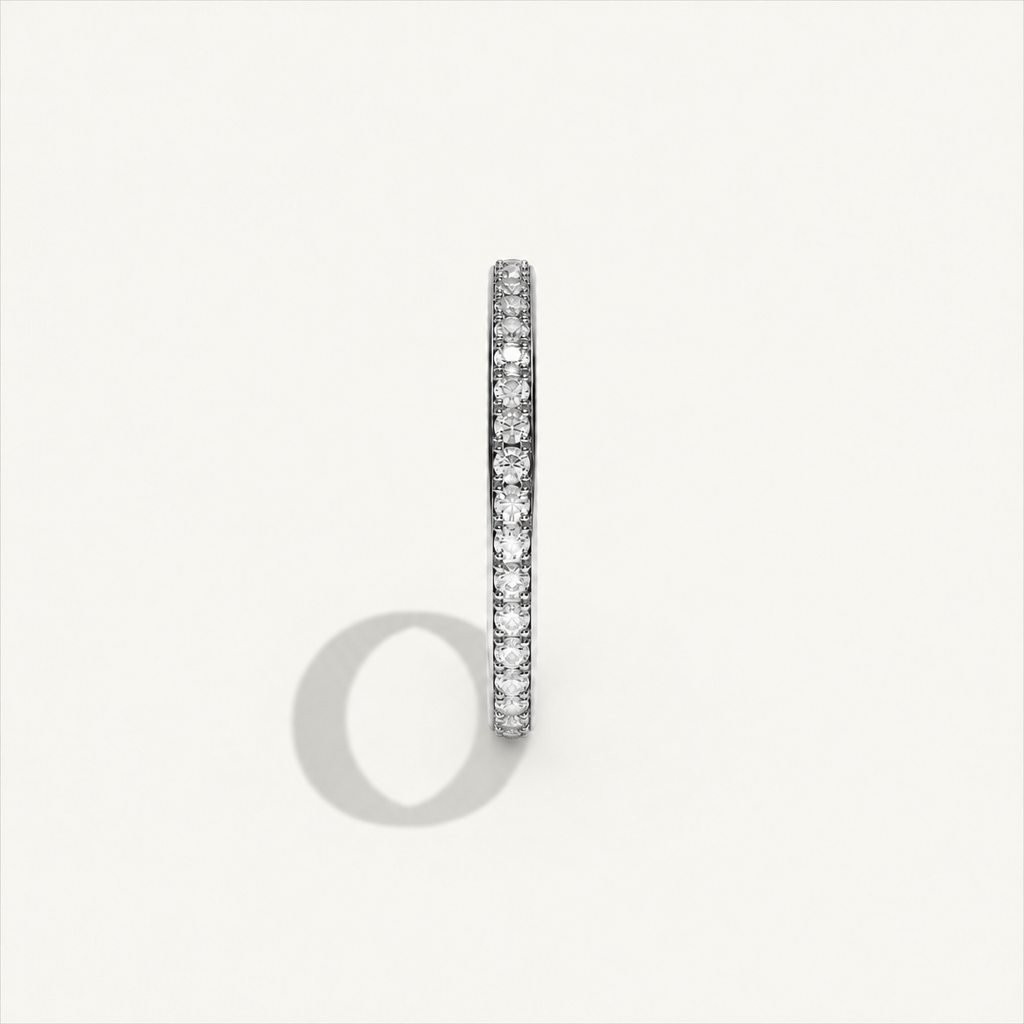 CANAL 92-2 Full Eternity Ring, 18K white gold, design visualization, view 4