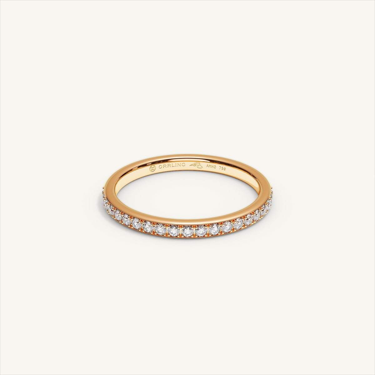 CANAL 92-2 Half Eternity Ring, 18K rose gold, view 1
