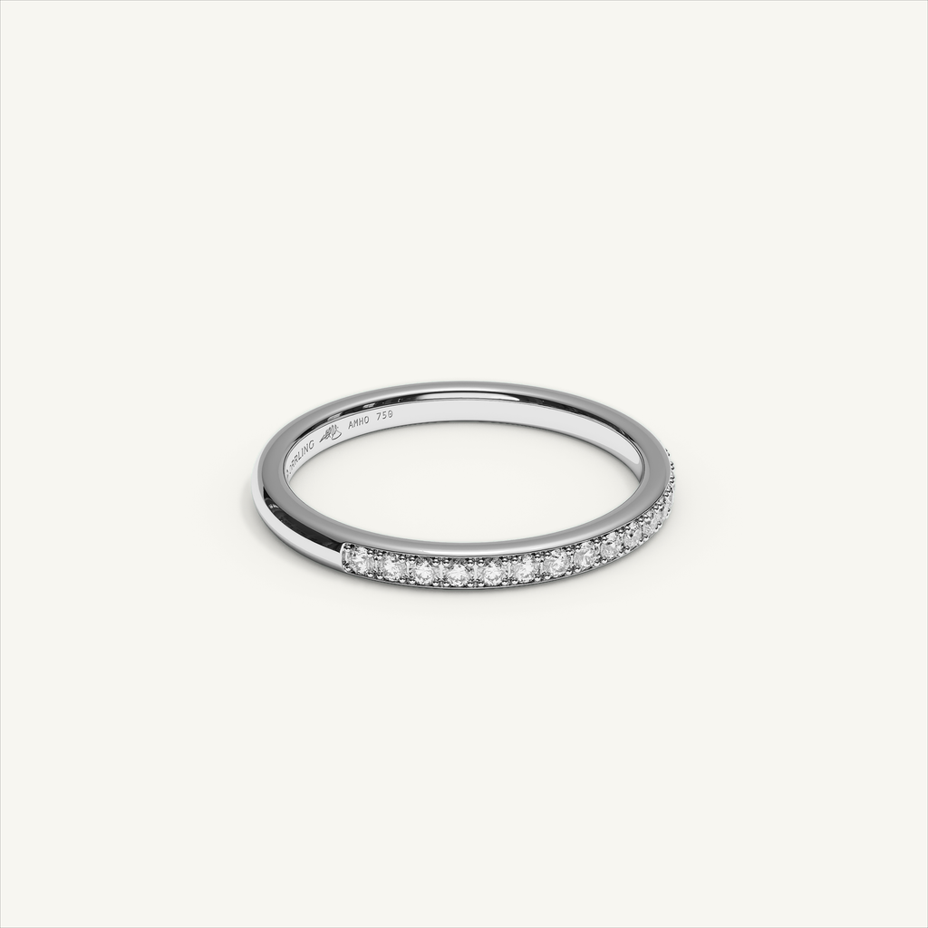 CANAL 92-2 Half Eternity Ring, 18K white gold, view 2