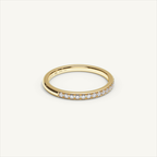 CANAL 92-2 Half Eternity Ring, 18K yellow gold, view 2