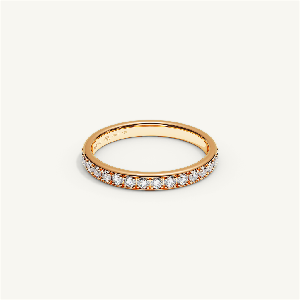 CANAL 92-2.5 Full Eternity Ring, 18K rose gold, view 2