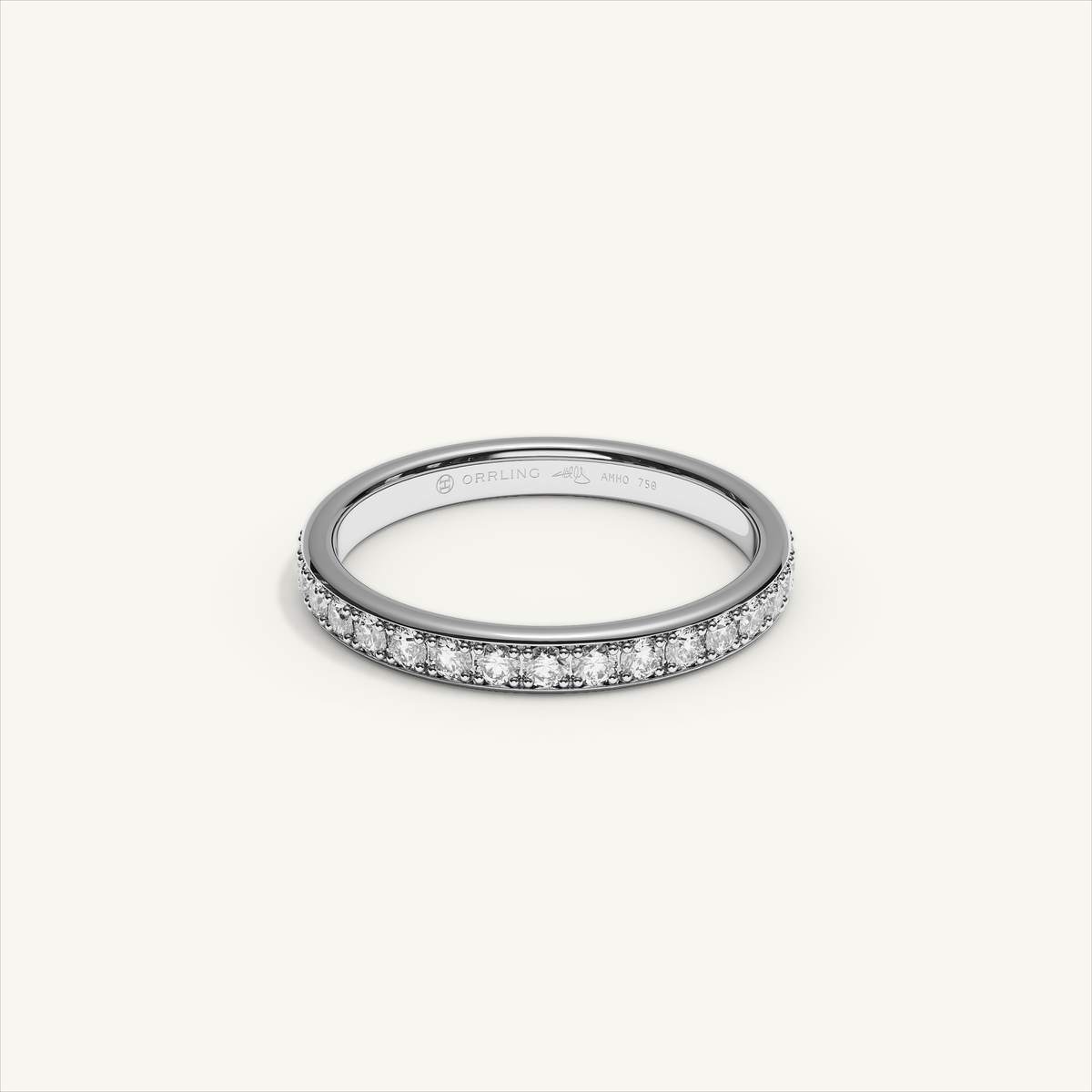CANAL 92-2.5 Full Eternity Ring, 18K white gold, view 1