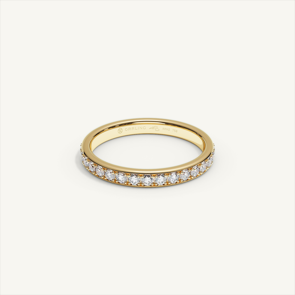 CANAL 92-2.5 Full Eternity Ring, 18K yellow gold, view 1